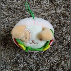 Anirollz Burrito Puppiroll Dog Mini Hanging Plush